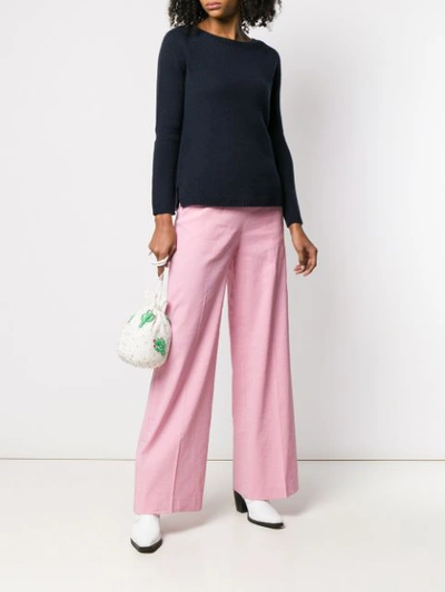 Shop Pinko Flared Trousers In Pink