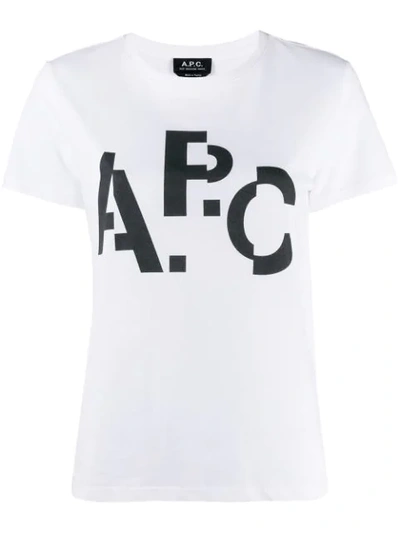 Shop Apc T-shirt Mit Logo-print In White