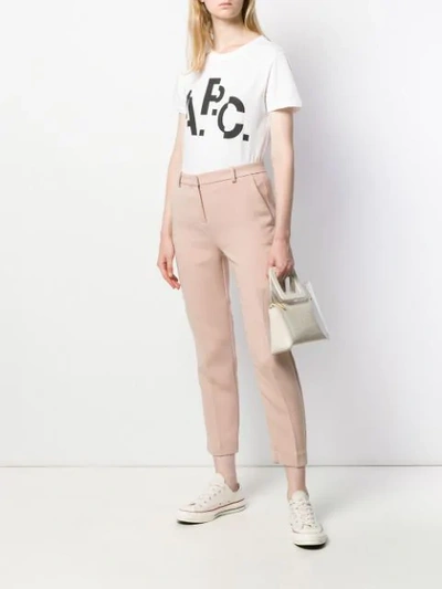 Apc T-shirt Mit Logo-print In White