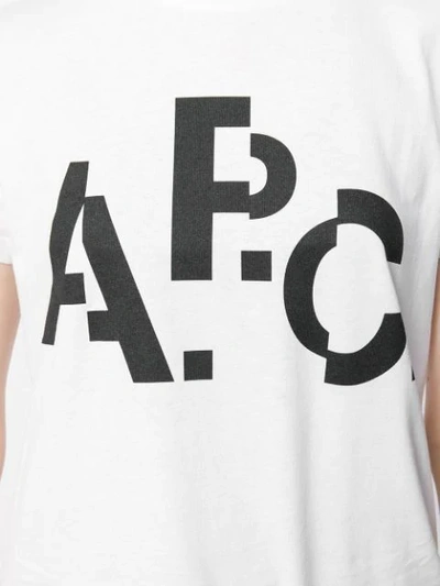 Shop Apc T-shirt Mit Logo-print In White