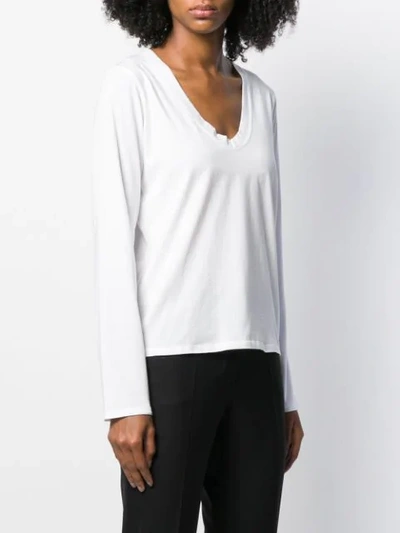 Shop Fine Edge Longsleeved T In White