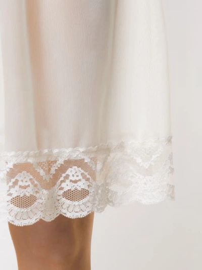 Shop Andrea Bogosian Powder Lace Panel Tulle Skirt In White