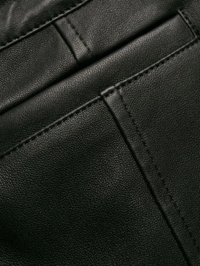 Shop Proenza Schouler Leather Skinny In 200 Black