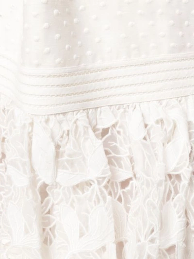 Shop Zimmermann Ruffled Skirt In White