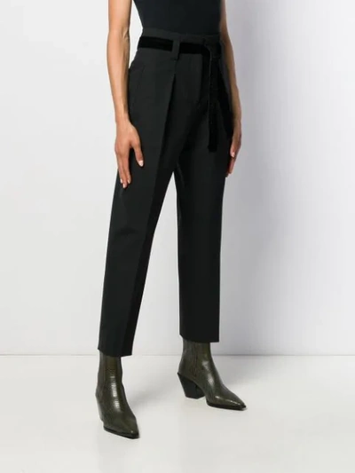 Shop Pt01 Tapered Tailored Trousers In Black