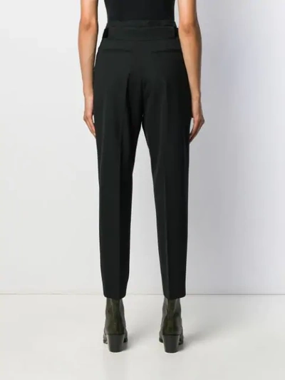 Shop Pt01 Tapered Tailored Trousers In Black