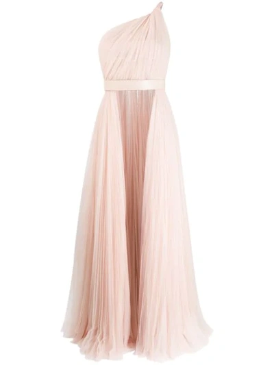 Shop Stella Mccartney Asymmetric Long Top In Pink