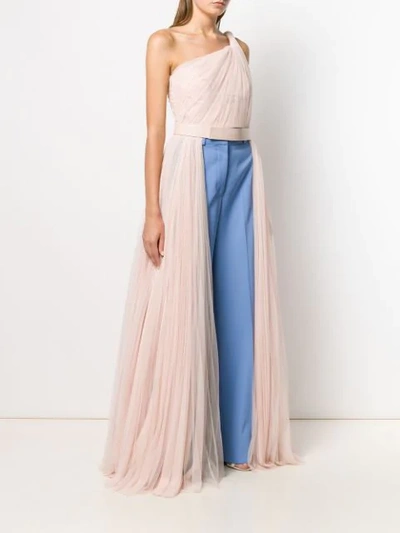 Shop Stella Mccartney Asymmetric Long Top In Pink