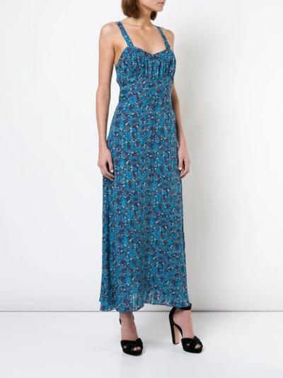 Shop Anna Sui Incense And Joy Camisole Dress - Blue