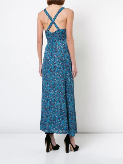 Shop Anna Sui Incense And Joy Camisole Dress - Blue