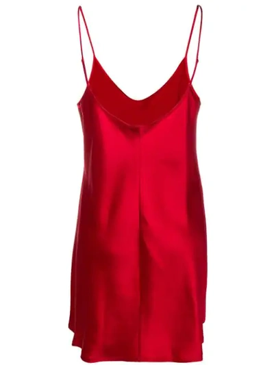 Shop La Perla Camisole Dress In F003 Carminium