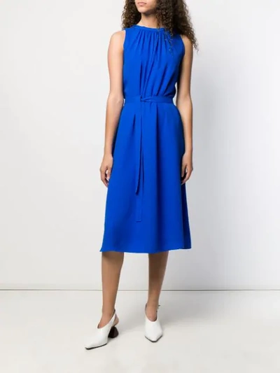 Shop Joseph Grace Midi Dress In Blue