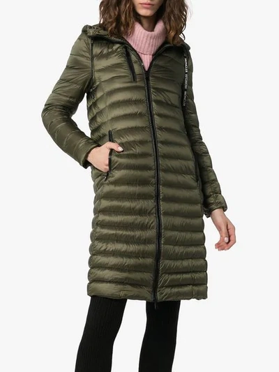 MONCLER SUVETTER QUILTED FEATHER DOWN COAT - 绿色