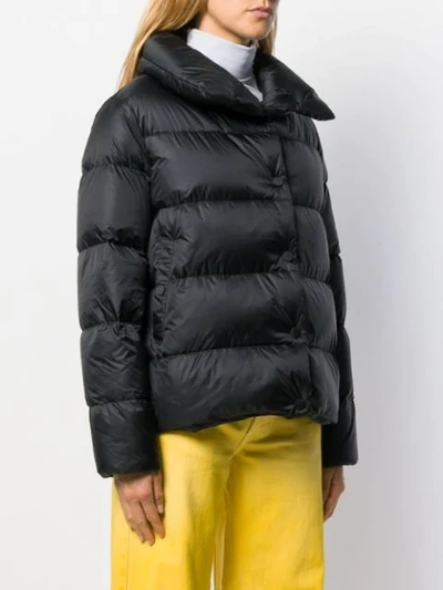 Shop Bacon High Neck Padded Jacket In 13 Black