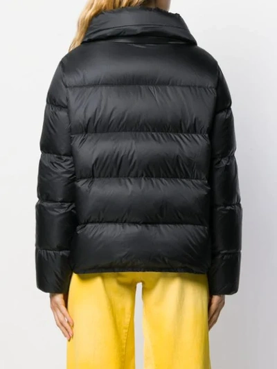 Shop Bacon High Neck Padded Jacket In 13 Black