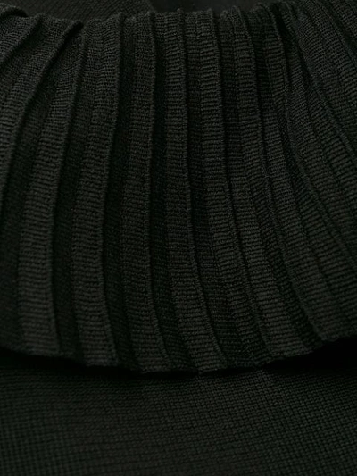 ANTONINO VALENTI RUFFLE TRIMMED DRESS - 黑色