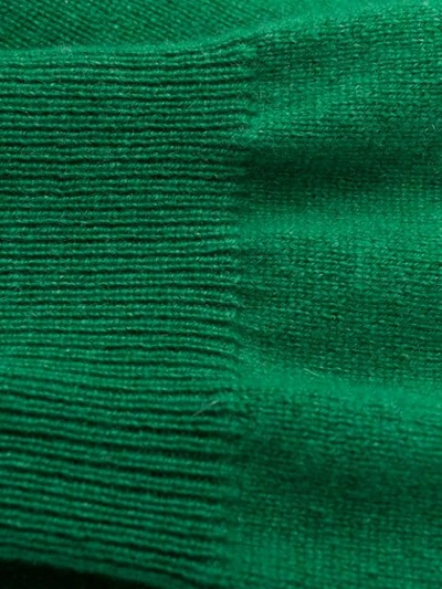 Shop N•peal Polo Neck Sweater In Green