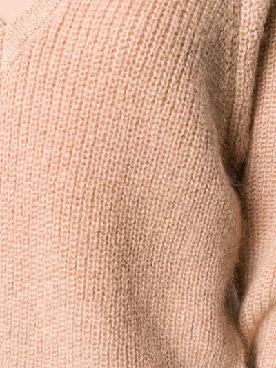 Shop Mes Demoiselles V-neck Jumper In Pink