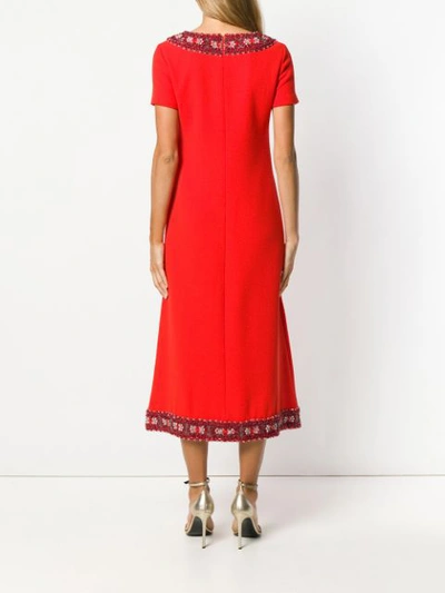 Shop Goat Glam Embellished Neckline Dress - Red
