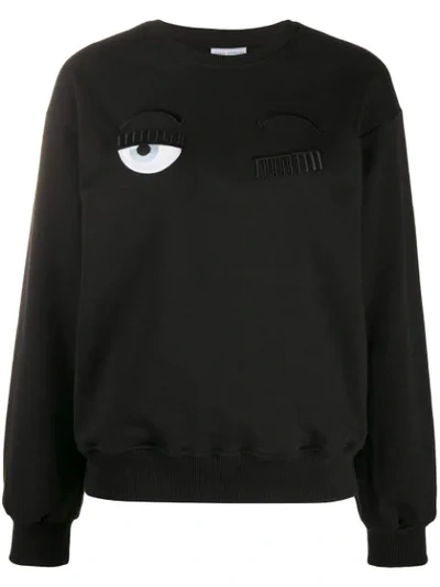 Shop Chiara Ferragni Flirting Jumper In Black