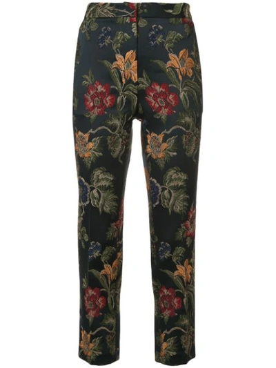 Shop Rosetta Getty Floral Print Trousers In Multi