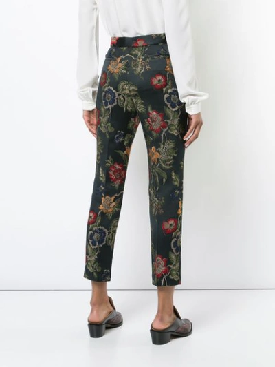 Shop Rosetta Getty Floral Print Trousers In Multi