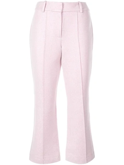 Shop Sies Marjan Danit Flared Cropped Trousers In Pink