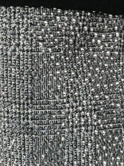 Shop Ermanno Scervino Stud-embellished Mini Skirt In Silver
