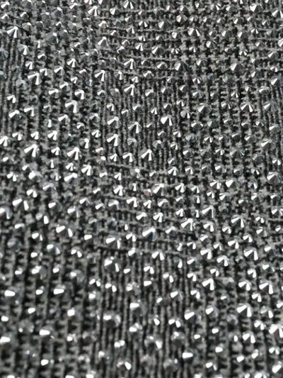 Shop Ermanno Scervino Stud-embellished Mini Skirt In Silver