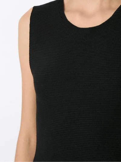 Shop Osklen Cotton Utility Knit Dress In Black
