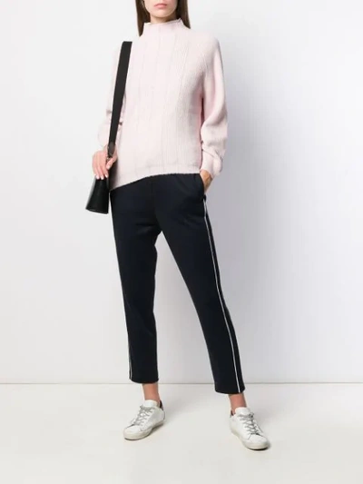 Shop Peserico Ribbed Knit Jumper In Pink