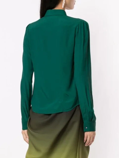 Shop N°21 Pointed Collar Shirt In Green