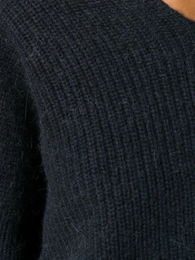 Shop Bellerose Ribbed Knit Sweater In Blue