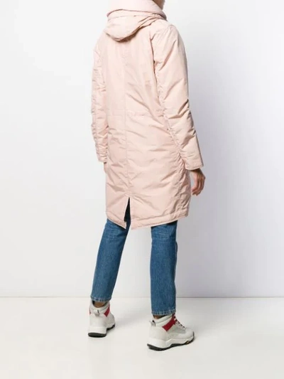 Shop Parajumpers Hooded Parka Coat In Pink