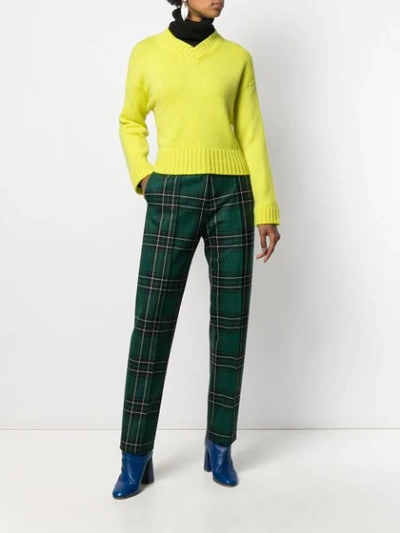 Shop Pringle Of Scotland Cashmere Long-sleeve Sweater In Green