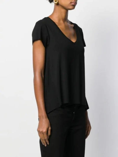 Shop Styland U-neck T-shirt In Black