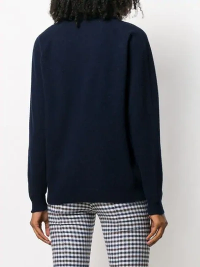 Shop Roberto Collina Long Sleeve Knit Jumper In B2010