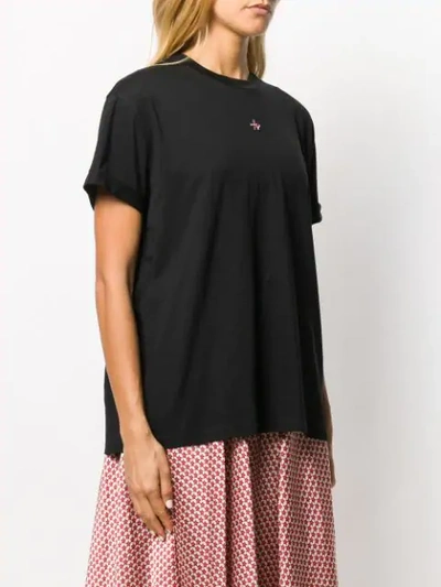 Shop Stella Mccartney Crystal Embellished T-shirt In Black