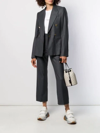 Shop Stella Mccartney Doppelreihiger Blazer In Grey