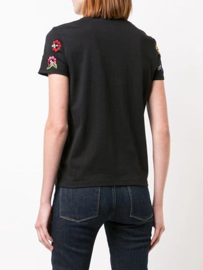 Shop Alice And Olivia Rylyn T-shirt In Black
