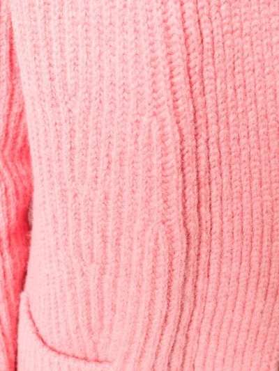 Shop Laneus Long Sleeve Cardigan In Pink
