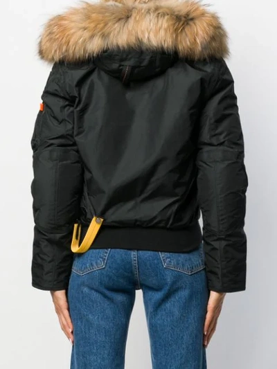 Shop Parajumpers Cropped Down Jacket In Black