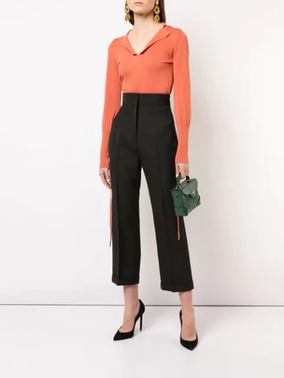 Shop Jacquemus Fine Knit Jumper In Orange