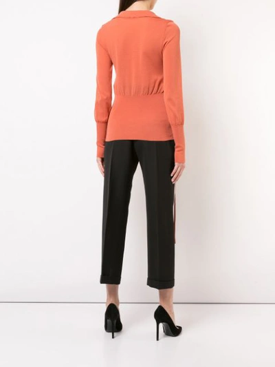 Shop Jacquemus Fine Knit Jumper In Orange