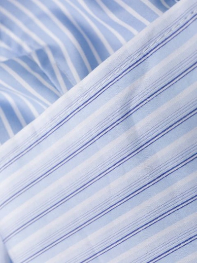 Shop A.f.vandevorst Dexter Striped Shirt Dress In Blue