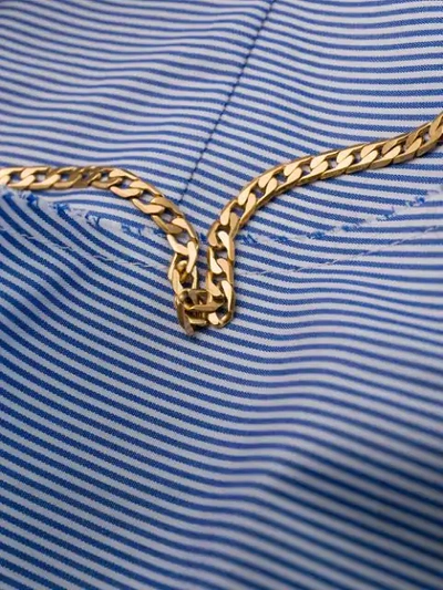 Shop Alexander Wang Chain Detail Shirt In Blue