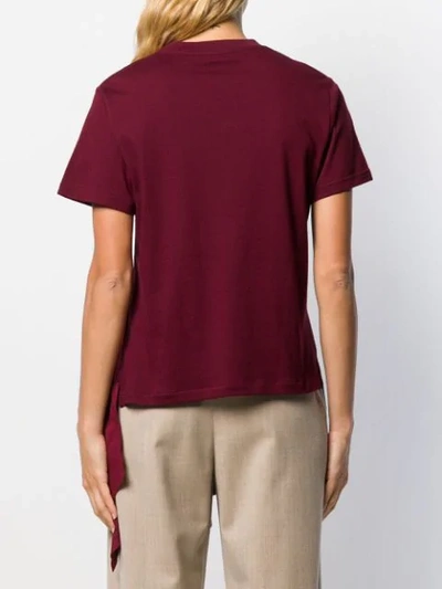 Shop Jw Anderson Panelled Handkerchief T-shirt In Red