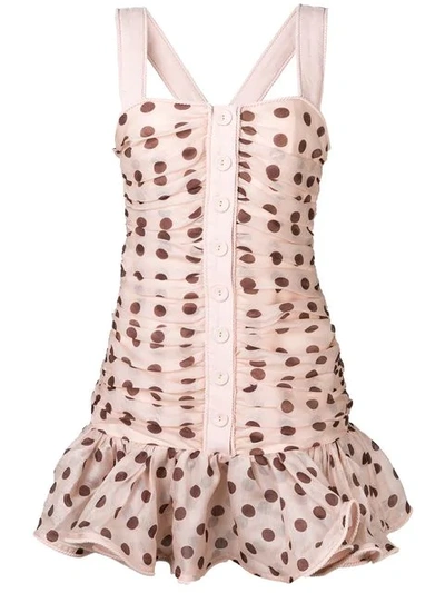 Shop Zimmermann Corsage Mini Dress In Pink