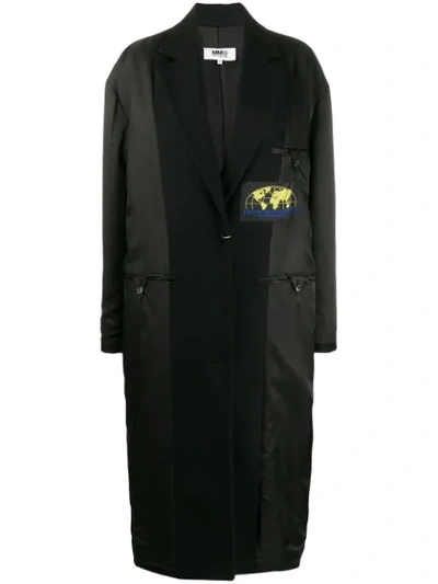 Shop Mm6 Maison Margiela Reversed Padded Coat In Black