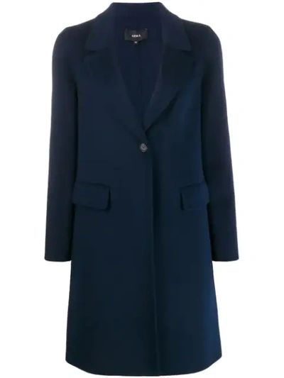 Shop Arma Single Breasted Coat In Blue